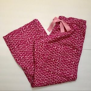 Old Navy Pajama Bottoms Pink Cheetah Print